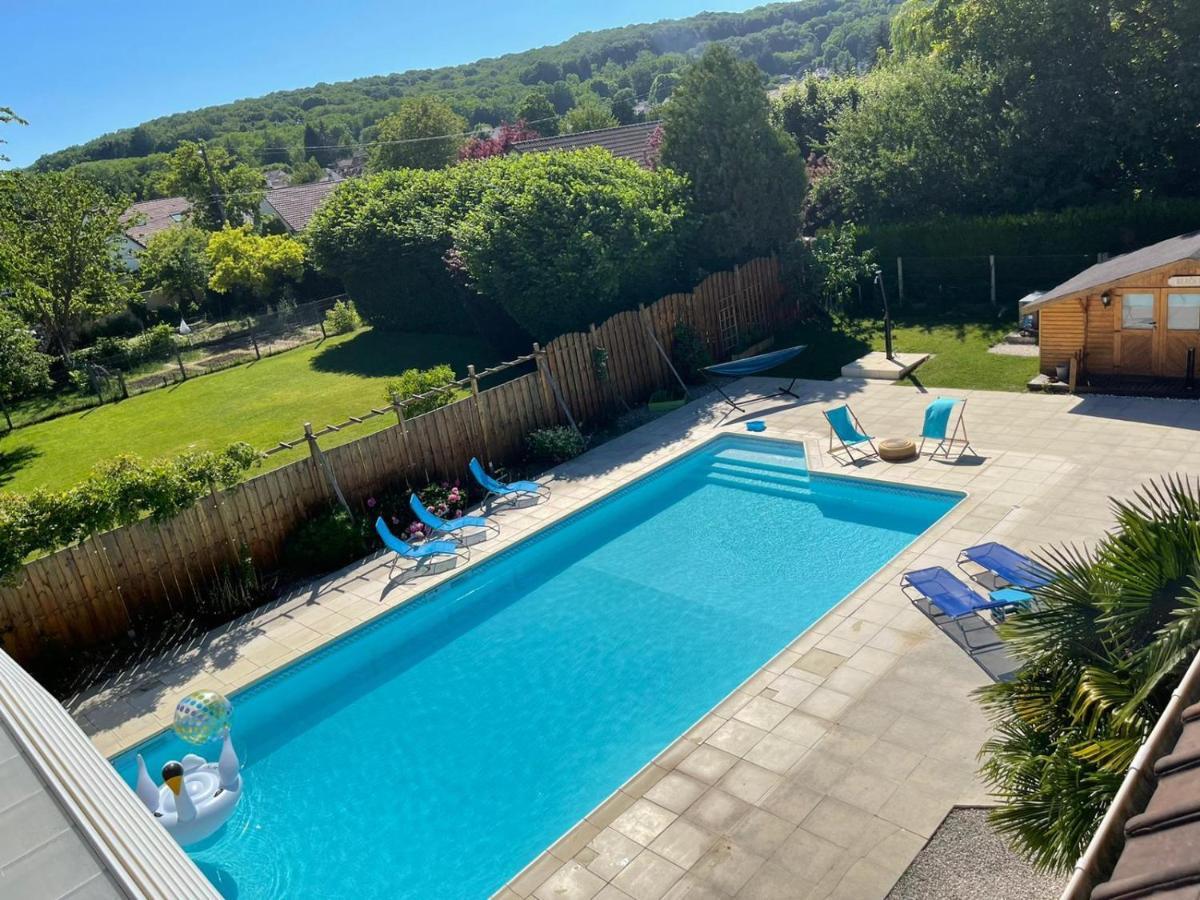 L'Annexe- Guest House Avec Piscine Studio Avec Coin Chambre Rosny-sur-Seine Dış mekan fotoğraf