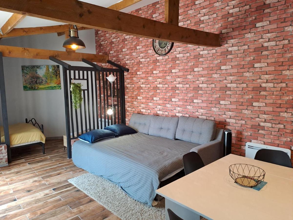 L'Annexe- Guest House Avec Piscine Studio Avec Coin Chambre Rosny-sur-Seine Dış mekan fotoğraf