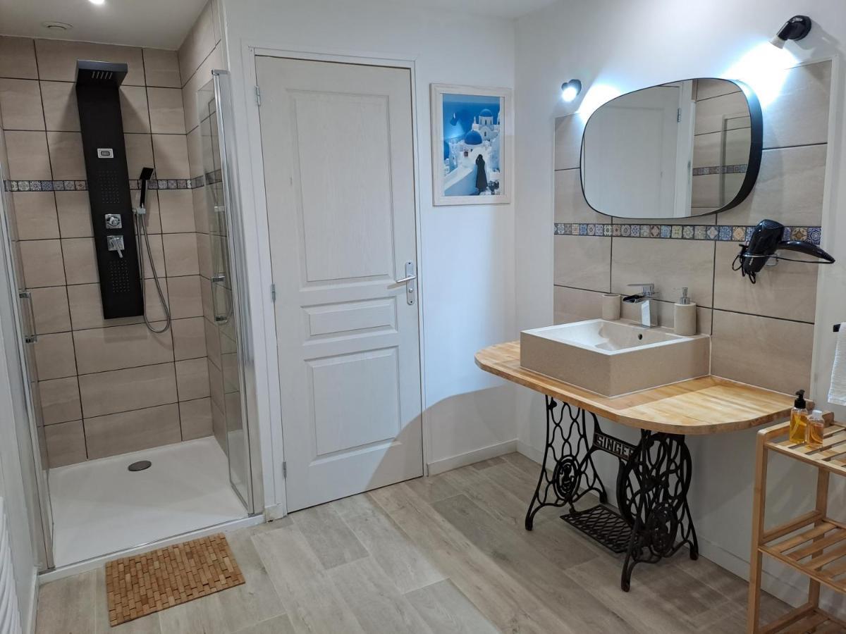 L'Annexe- Guest House Avec Piscine Studio Avec Coin Chambre Rosny-sur-Seine Dış mekan fotoğraf
