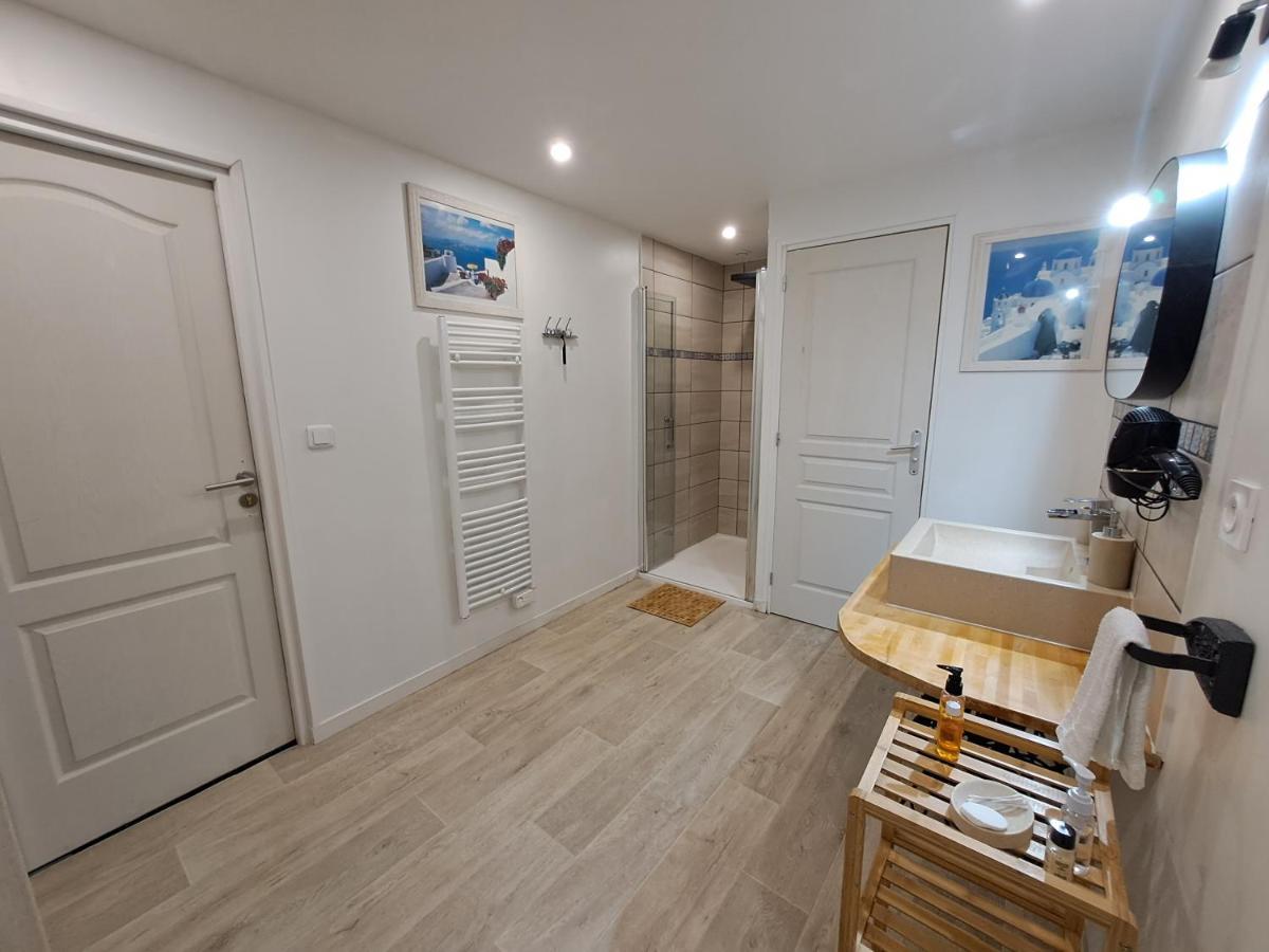 L'Annexe- Guest House Avec Piscine Studio Avec Coin Chambre Rosny-sur-Seine Dış mekan fotoğraf